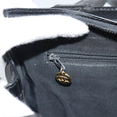 CHANEL Tote Bag Patent Black Gold CC Auth BA14016-22