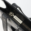 CHANEL Tote Bag Patent Black CC Auth BA14017-10