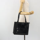 CHANEL Tote Bag Patent Black CC Auth BA14017-24