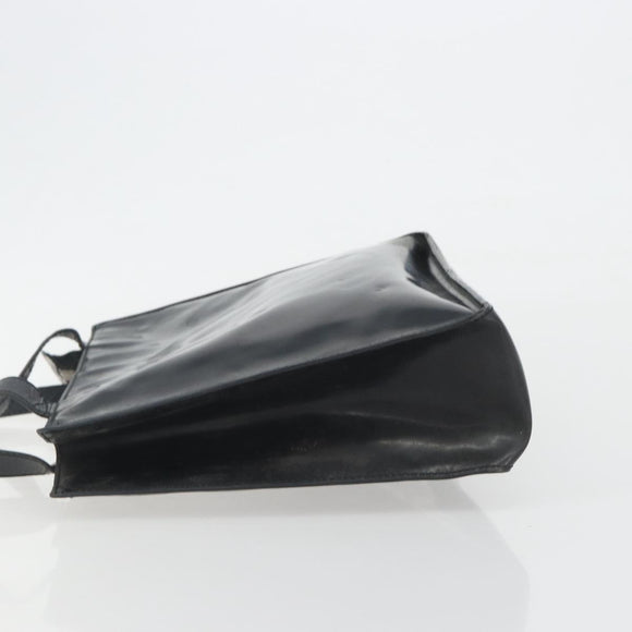 CHANEL Tote Bag Patent Black CC Auth BA14017