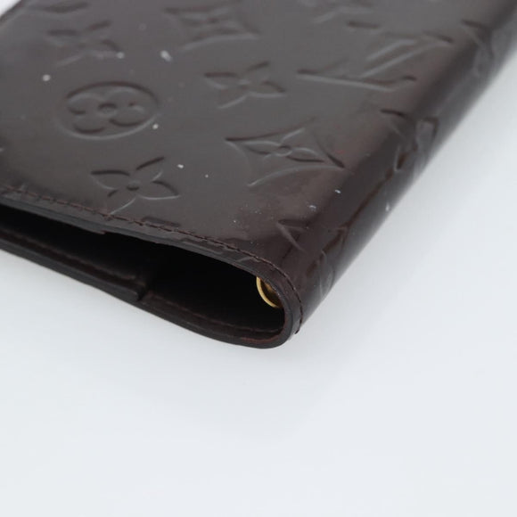 LOUIS VUITTON Monogram Vernis Agenda PM Amarante R21026 LV Auth BA14020
