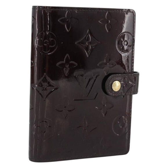 LOUIS VUITTON Monogram Vernis Agenda PM Amarante R21026 LV Auth BA14020