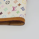 LOUIS VUITTON Monogram Multicolor Agenda PM White R20896 LV Auth BA14021-15
