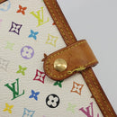 LOUIS VUITTON Monogram Multicolor Agenda PM White R20896 LV Auth BA14021-8