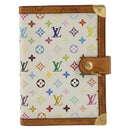 LOUIS VUITTON Monogram Multicolor Agenda PM White R20896 LV Auth BA14021-13