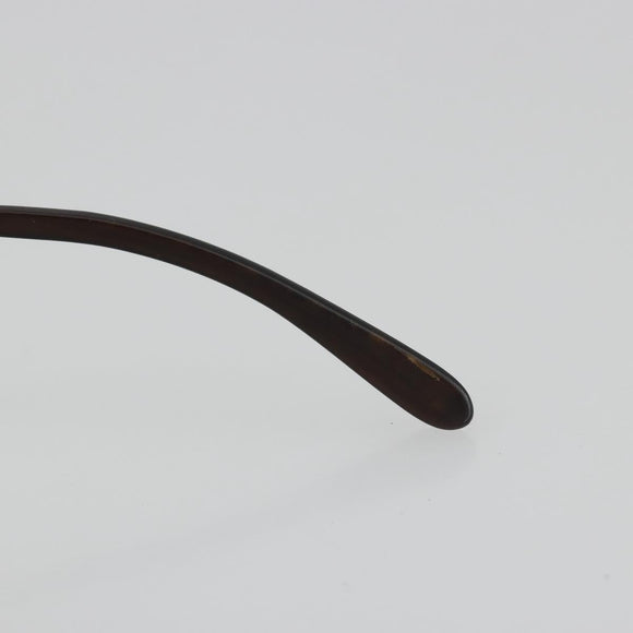 CELINE C Macadam Rimless Sunglasses Metal Brown Gold Auth BA14022V