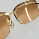 CELINE C Macadam Rimless Sunglasses Metal Brown Gold Auth BA14022V-8