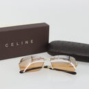 CELINE C Macadam Rimless Sunglasses Metal Brown Gold Auth BA14022V-12