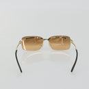 CELINE C Macadam Rimless Sunglasses Metal Brown Gold Auth BA14022V-2