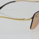 CELINE C Macadam Rimless Sunglasses Metal Brown Gold Auth BA14022V-14