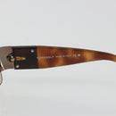 CHANEL Sunglasses Plastic Brown Silver CC Auth BA14023-9
