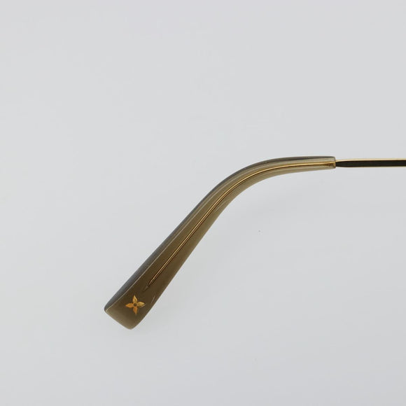 LOUIS VUITTON Desmayo Cat Eye Sunglasses Metal Brown Gold Z0051U Auth BA14024M
