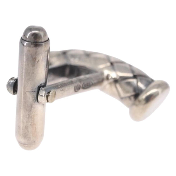 BOTTEGA VENETA INTRECCIATO Cuffs & Cuff Case Silver Ag925 Auth BA14025V