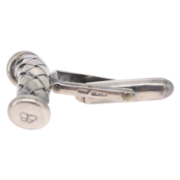 BOTTEGA VENETA INTRECCIATO Cuffs & Cuff Case Silver Ag925 Auth BA14025V