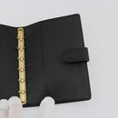 LOUIS VUITTON Epi Agenda PM Day Planner Cover Black R20052 LV Auth BA14026-18