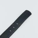 Salvatore Ferragamo Double Gancini Belt Leather Navy Gold Auth BA14028-7