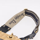 Christian Dior Oblique Jacquard Lady Dior Medium Rattan Navy Auth BA14029SAM-15