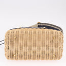 Christian Dior Oblique Jacquard Lady Dior Medium Rattan Navy Auth BA14029SAM-5