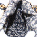 Christian Dior Oblique Jacquard Lady Dior Medium Rattan Navy Auth BA14029SAM-22
