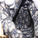 Christian Dior Oblique Jacquard Lady Dior Medium Rattan Navy Auth BA14029SAM-23