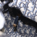 Christian Dior Oblique Jacquard Lady Dior Medium Rattan Navy Auth BA14029SAM-24
