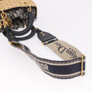 Christian Dior Oblique Jacquard Lady Dior Medium Rattan Navy Auth BA14029SAM-8
