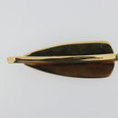 Miu Miu Barrette Hair Clip Metal Red Gold Auth BA14031M-8