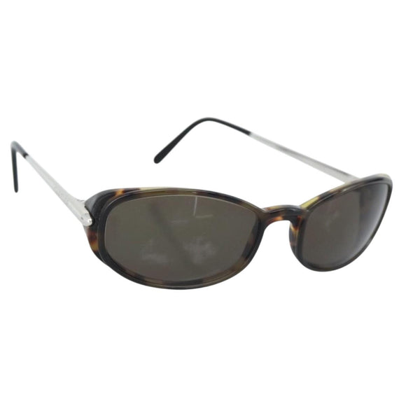 CARTIER Tortoise Sunglasses Metal Brown Silver Auth BA14032V