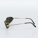 CARTIER Tortoise Sunglasses Metal Brown Silver Auth BA14032V-6