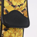 Gianni Versace Chain Shoulder Pouch PVC Canvas Yellow Gold Auth BA14033-17