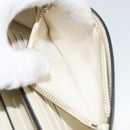 VALENTINO Rock Studs Wallet Leather Ivory Gold Auth BA14034M-11