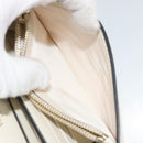 VALENTINO Rock Studs Wallet Leather Ivory Gold Auth BA14034M-22