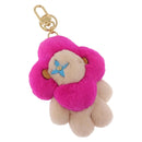 LOUIS VUITTON Vivienne Vison Christmas Key Holder Fur Pink M00870 Auth BA14035M-1