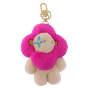 LOUIS VUITTON Vivienne Vison Christmas Key Holder Fur Pink M00870 Auth BA14035M-2