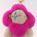 LOUIS VUITTON Vivienne Vison Christmas Key Holder Fur Pink M00870 Auth BA14035M-4