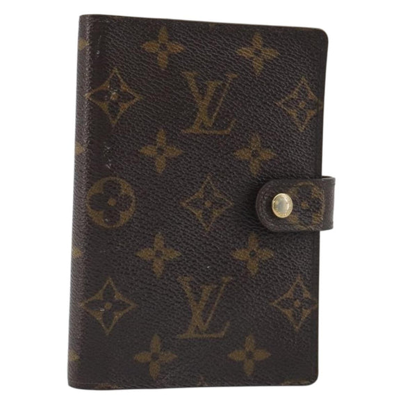 LOUIS VUITTON Monogram Agenda PM Day Planner Cover R20005 LV Auth BA14036