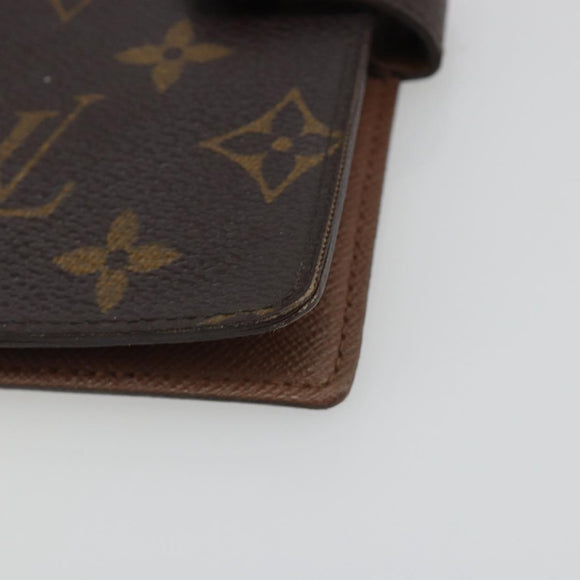 LOUIS VUITTON Monogram Agenda PM Day Planner Cover R20005 LV Auth BA14036