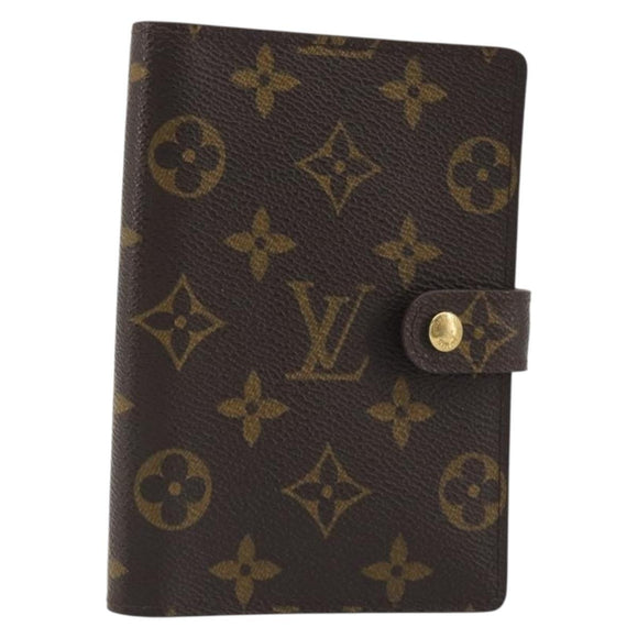 LOUIS VUITTON Monogram Agenda PM Day Planner Cover R20005 LV Auth BA14037