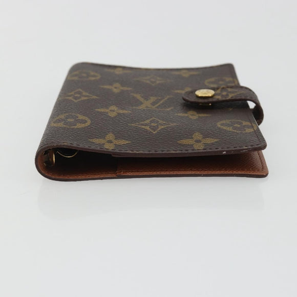 LOUIS VUITTON Monogram Agenda PM Day Planner Cover R20005 LV Auth BA14037