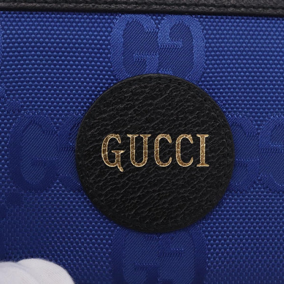 GUCCI GG Canvas Off The Grid Bifold Wallet Blue 625574 Auth BA14039M