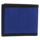GUCCI GG Canvas Off The Grid Bifold Wallet Blue 625574 Auth BA14039M-2