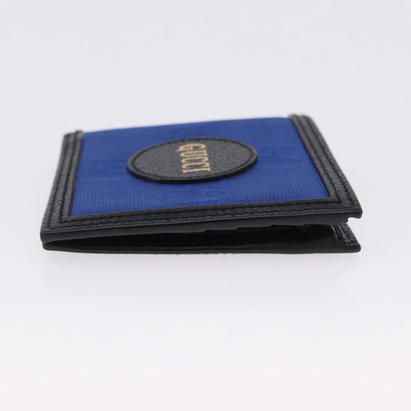 GUCCI GG Canvas Off The Grid Bifold Wallet Blue 625574 Auth BA14039M