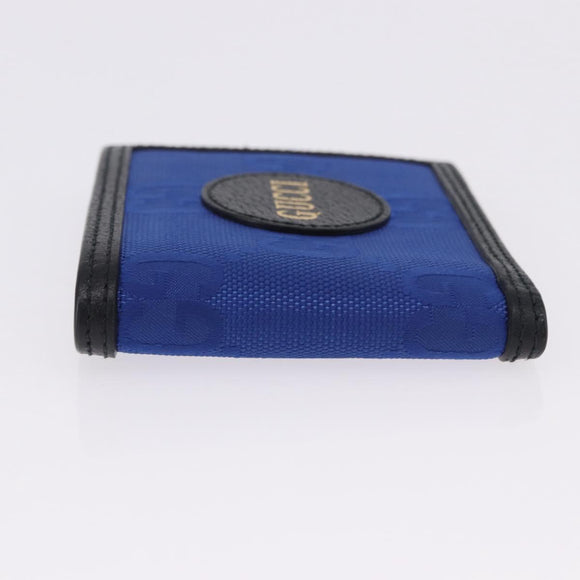GUCCI GG Canvas Off The Grid Bifold Wallet Blue 625574 Auth BA14039M