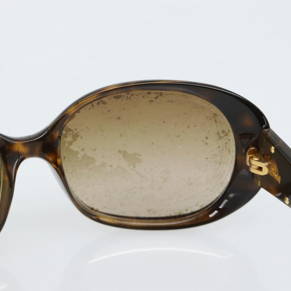 PRADA Sunglasses Plastic Brown Gold Auth BA14042