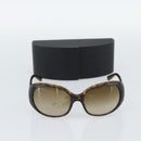 PRADA Sunglasses Plastic Brown Gold Auth BA14042-14