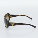 PRADA Sunglasses Plastic Brown Gold Auth BA14042-6