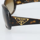 PRADA Sunglasses Plastic Brown Gold Auth BA14042-7