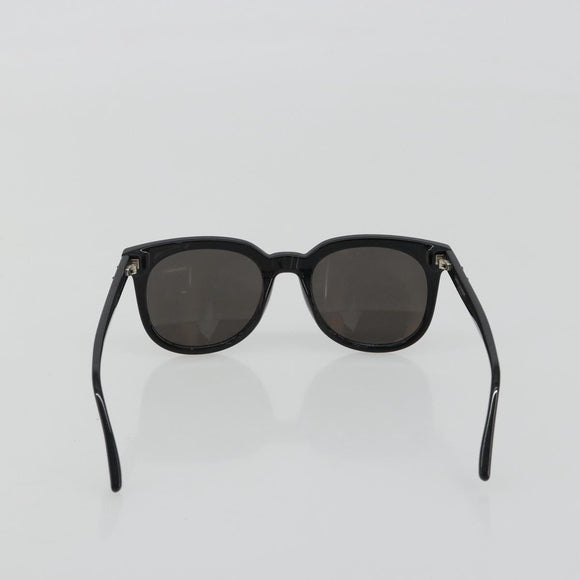SAINT LAURENT Sunglasses plastic Black Silver Auth BA14043