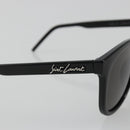 SAINT LAURENT Sunglasses plastic Black Silver Auth BA14043-8