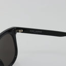 SAINT LAURENT Sunglasses plastic Black Silver Auth BA14043-9